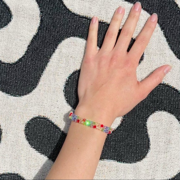 Swarovski Crystal Rainbow Chakra Bracelet - Picture 4 of 5